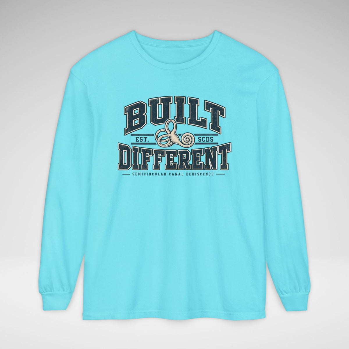 Built Different SCDS Awareness Comfort Colors Unisex Garment-dyed Long Sleeve T-Shirt