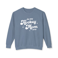 In My Hockey Mom Era Comfort Colors Unisex Lightweight Crewneck Sweatshirt