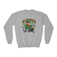 No Luck Needed Youth Crewneck Sweatshirt - St. Patrick's Day