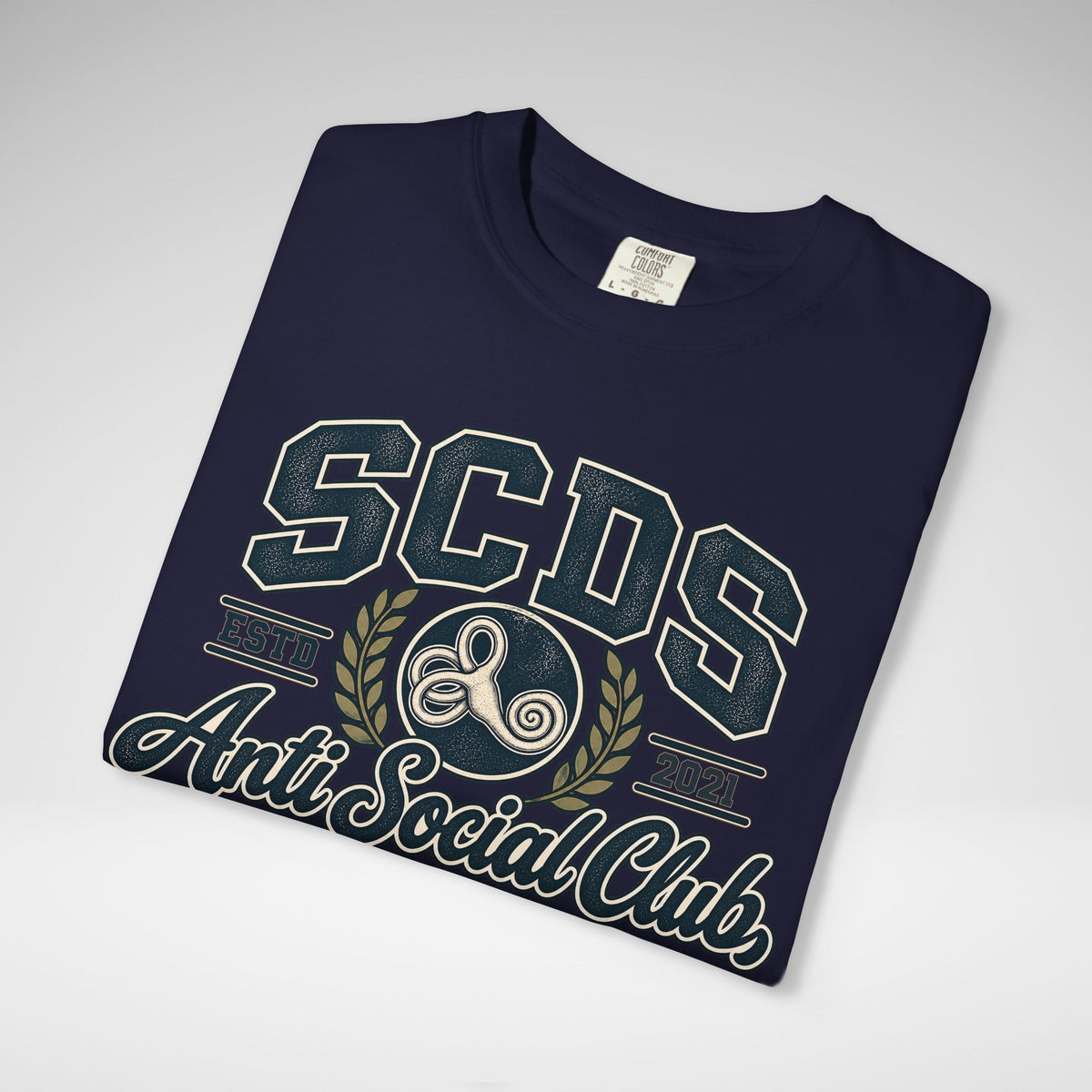 Personalizable SCDS Anti Social ClubComfort Colors Unisex Garment-Dyed T-shirt