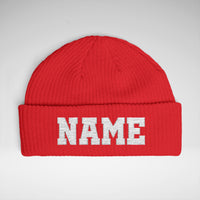 Custom Team Beanie Personalized Sports Beanie Custom Name Number Hat Team Spirit Winter Hat