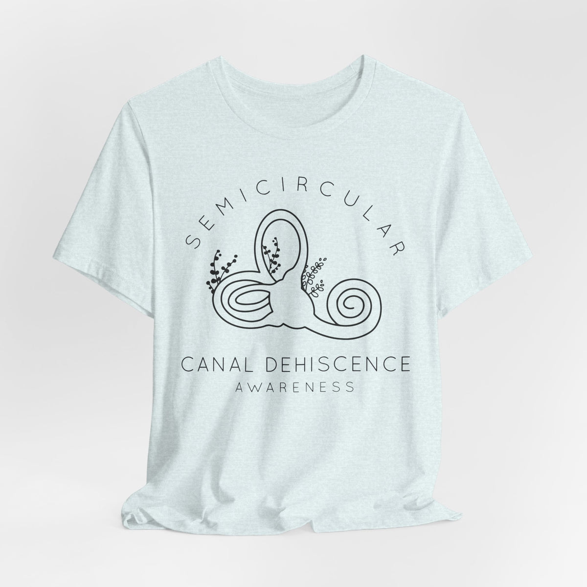 Semicircular Canal Dehiscence Awareness Awareness Bella Canvas Unisex Jersey Short Sleeve Tee