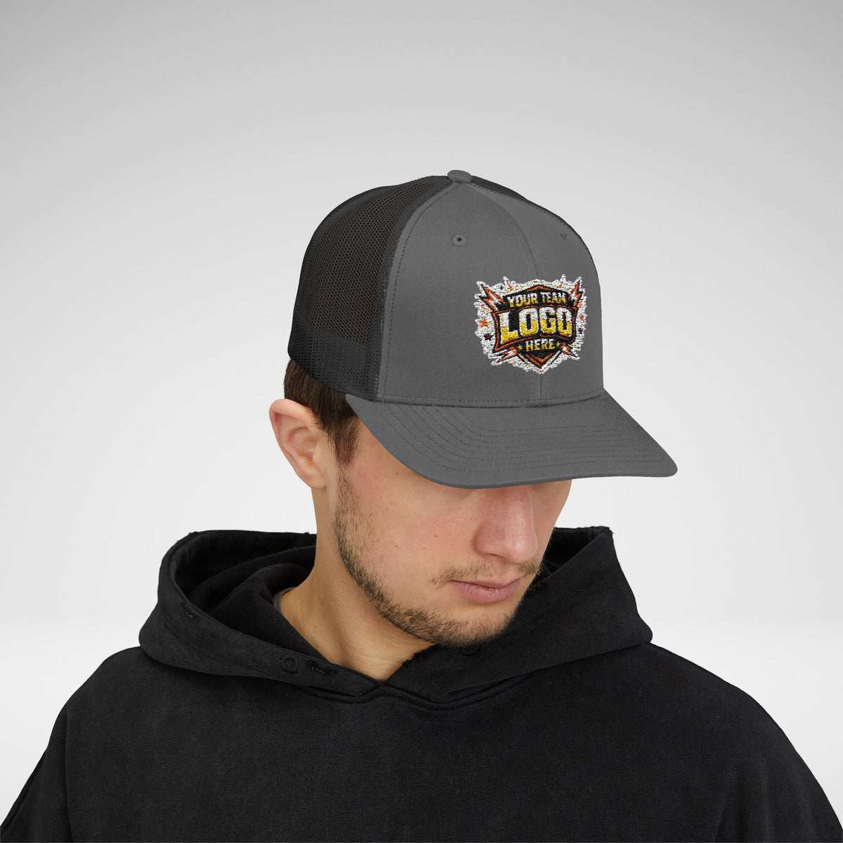 Custom Team Logo Patch Snapback Trucker Cap