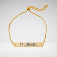 Custom Adjustable Name & Number Bracelet