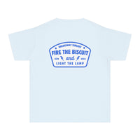 Fire The Biscuit And Light The Lamp Comfort Colors Youth Midweight Tee
