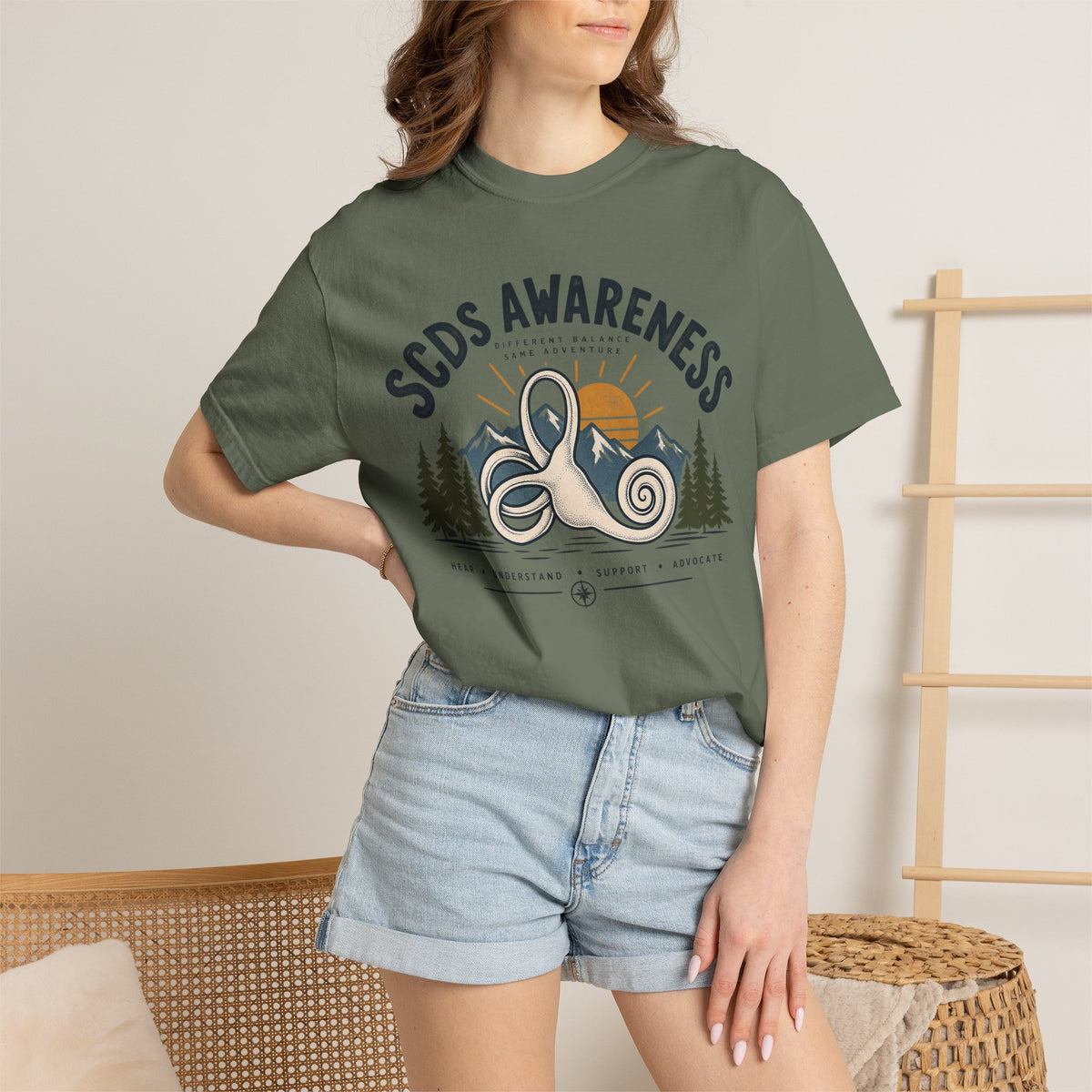 SCDS Awareness “Different Balance, Same Adventure” Comfort Colors Unisex Garment-Dyed T-shirt
