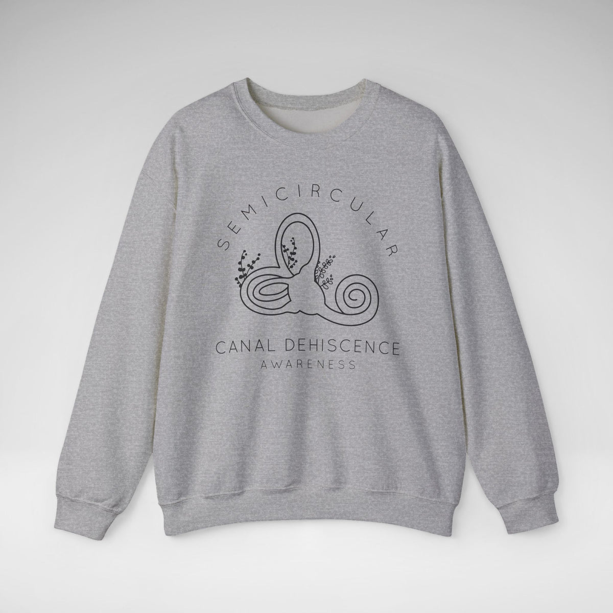 Semicircular Canal Dehiscence Awareness Gildan Unisex Heavy Blend™ Crewneck Sweatshirt