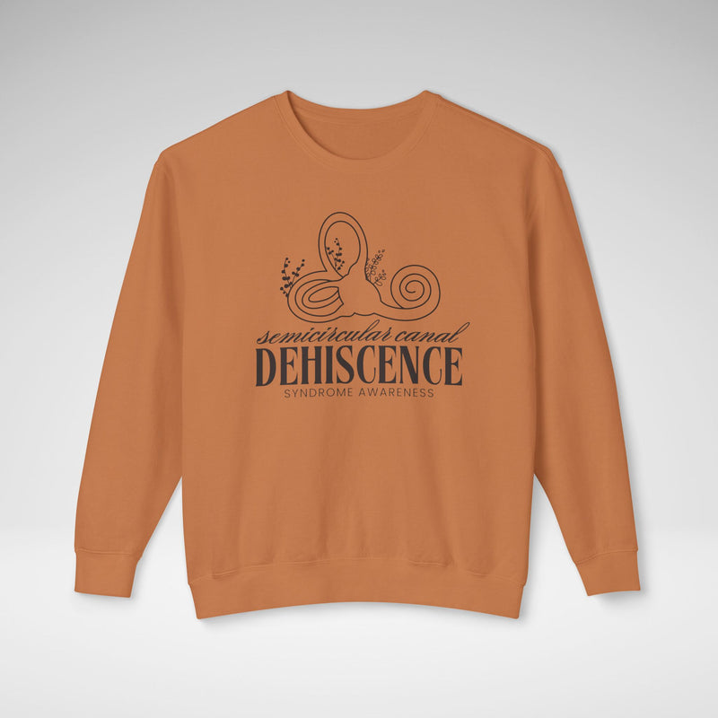 Semicircular Canal Dehiscence Syndrome Awareness Unisex Lightweight Comfort Colors Crewneck Sweatshirt