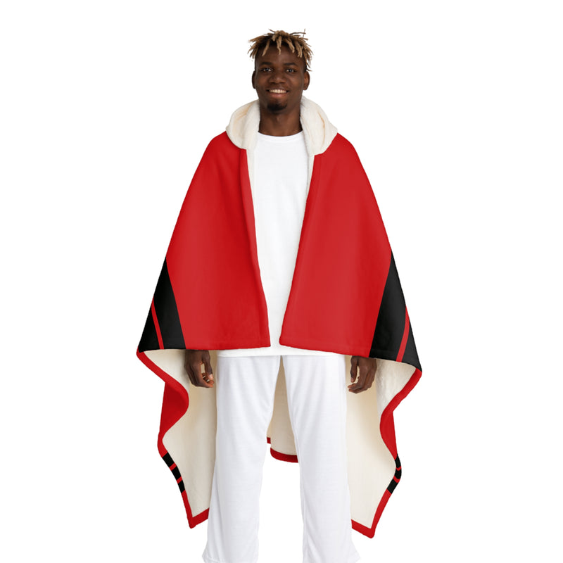 Custom Team Blanket Hooded Sherpa Fleece Blanket – Cozy Oversized Hooded Throw