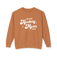 In My Hockey Mom Era Comfort Colors Unisex Lightweight Crewneck Sweatshirt