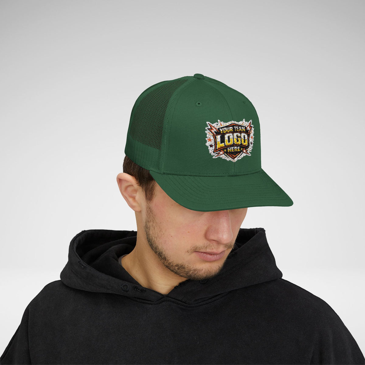 Custom Team Logo Patch Snapback Trucker Cap