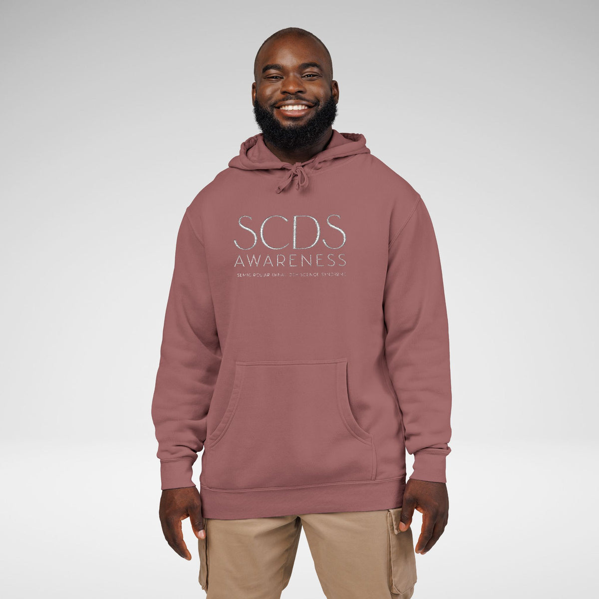 SCDS Awareness Embroidered Pigment-Dyed Hoodie
