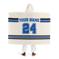 Custom Team Blanket Hooded Sherpa Fleece Blanket – Cozy Oversized Hooded Throw