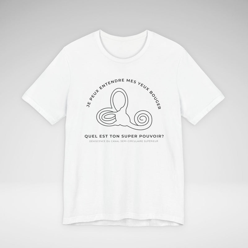 Déhiscence du canal semi-circulaire supérieur Bella Canvas Unisex Jersey Short Sleeve Tee