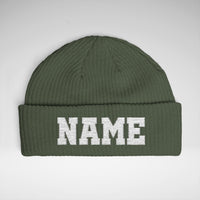 Custom Team Beanie Personalized Sports Beanie Custom Name Number Hat Team Spirit Winter Hat