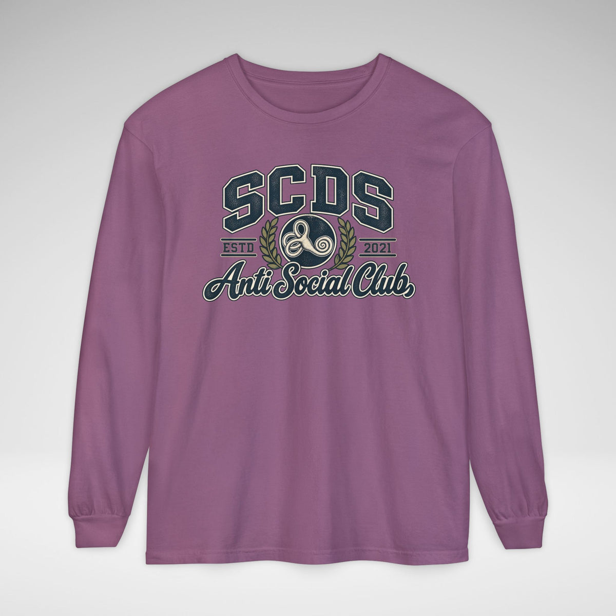 SCDS Anti Social Club Comfort Colors Unisex Garment-dyed Long Sleeve T-Shirt