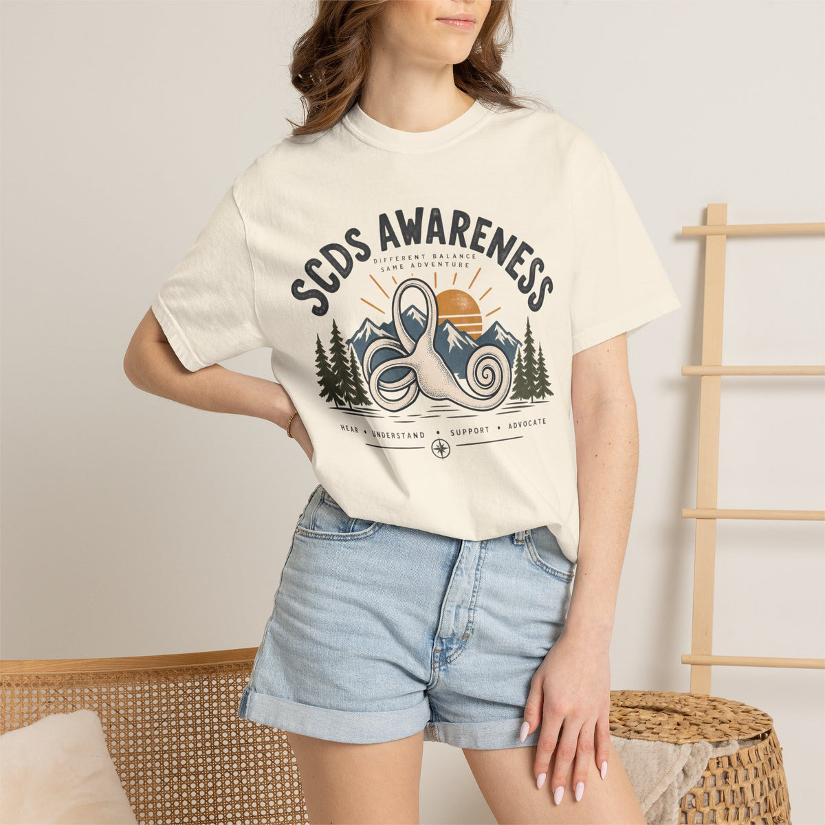 SCDS Awareness “Different Balance, Same Adventure” Comfort Colors Unisex Garment-Dyed T-shirt