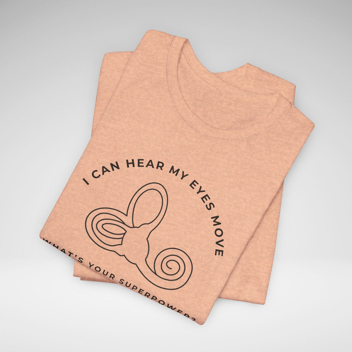 I Can Hear My Eyes Move SCDS Awareness Bella Canvas Unisex Jersey Short Sleeve Tee