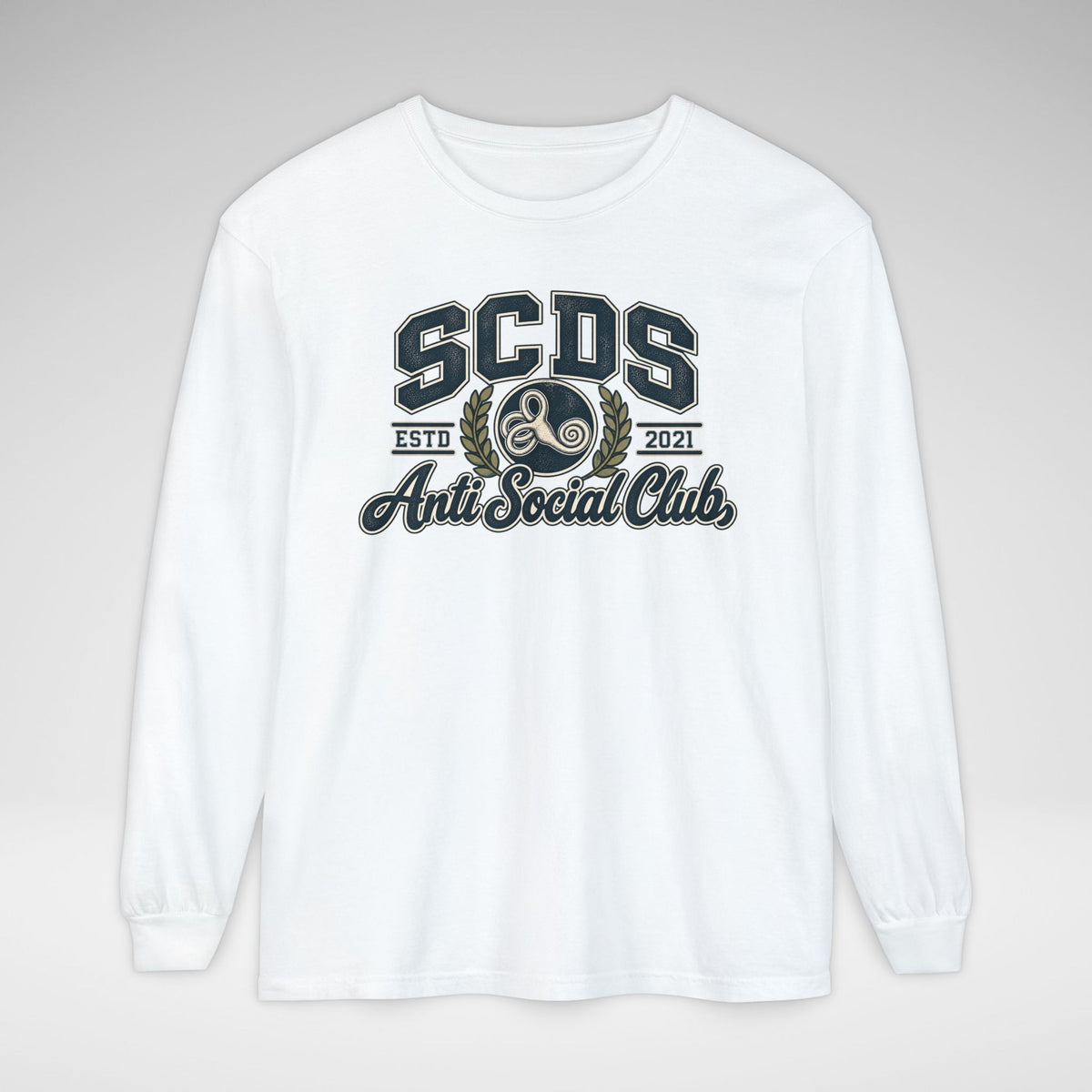 SCDS Anti Social Club Comfort Colors Unisex Garment-dyed Long Sleeve T-Shirt