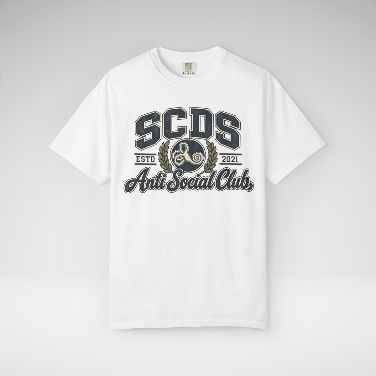 Personalizable SCDS Anti Social ClubComfort Colors Unisex Garment-Dyed T-shirt