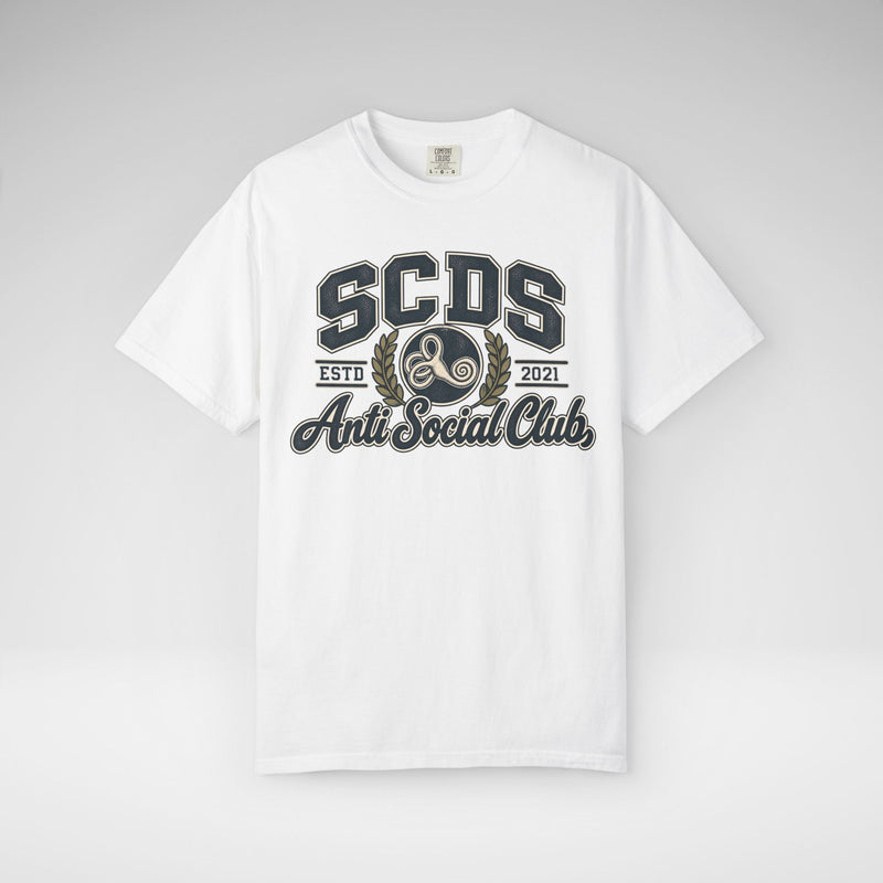 Personalizable SCDS Anti Social ClubComfort Colors Unisex Garment-Dyed T-shirt