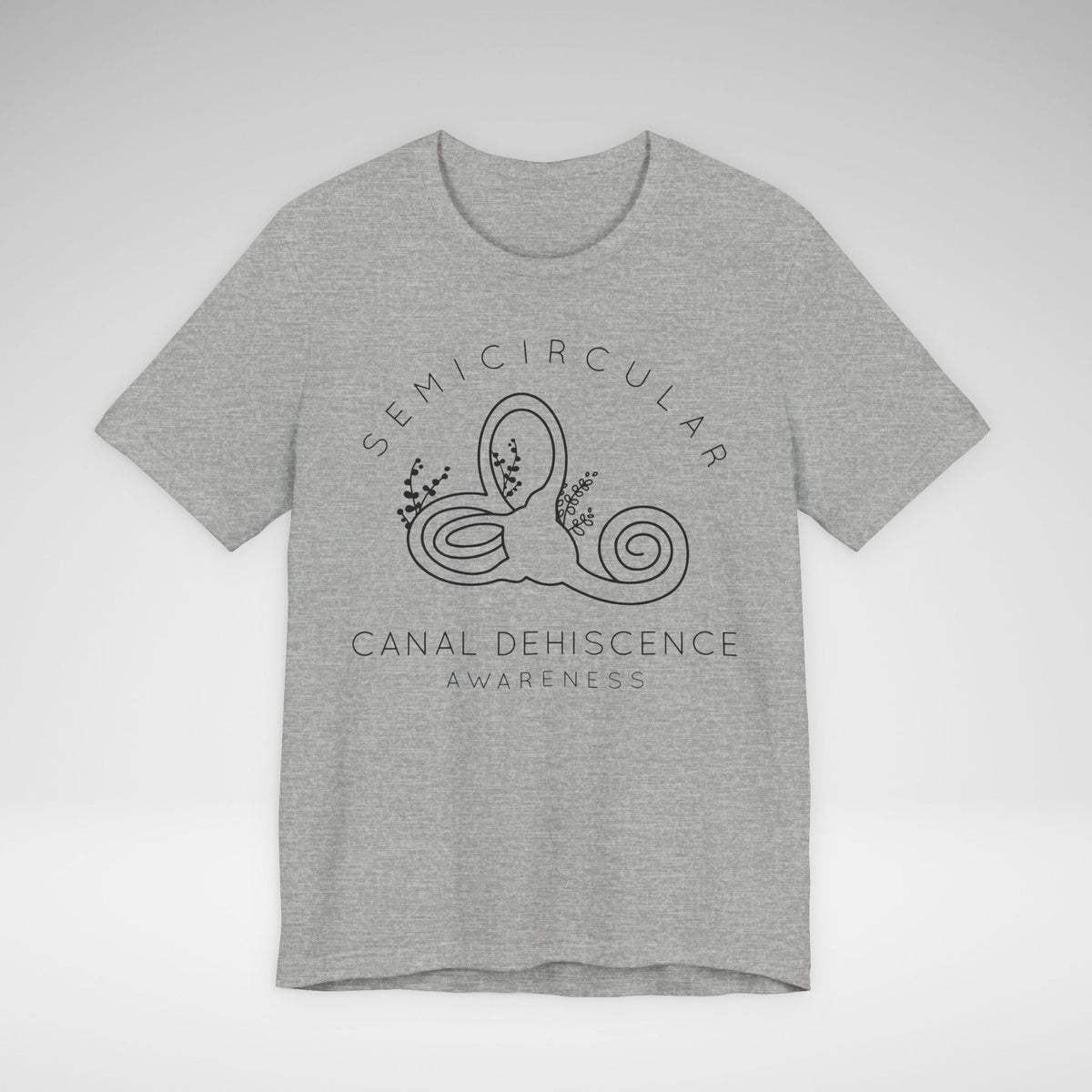 Semicircular Canal Dehiscence Awareness Awareness Bella Canvas Unisex Jersey Short Sleeve Tee