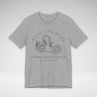 Semicircular Canal Dehiscence Awareness Awareness Bella Canvas Unisex Jersey Short Sleeve Tee