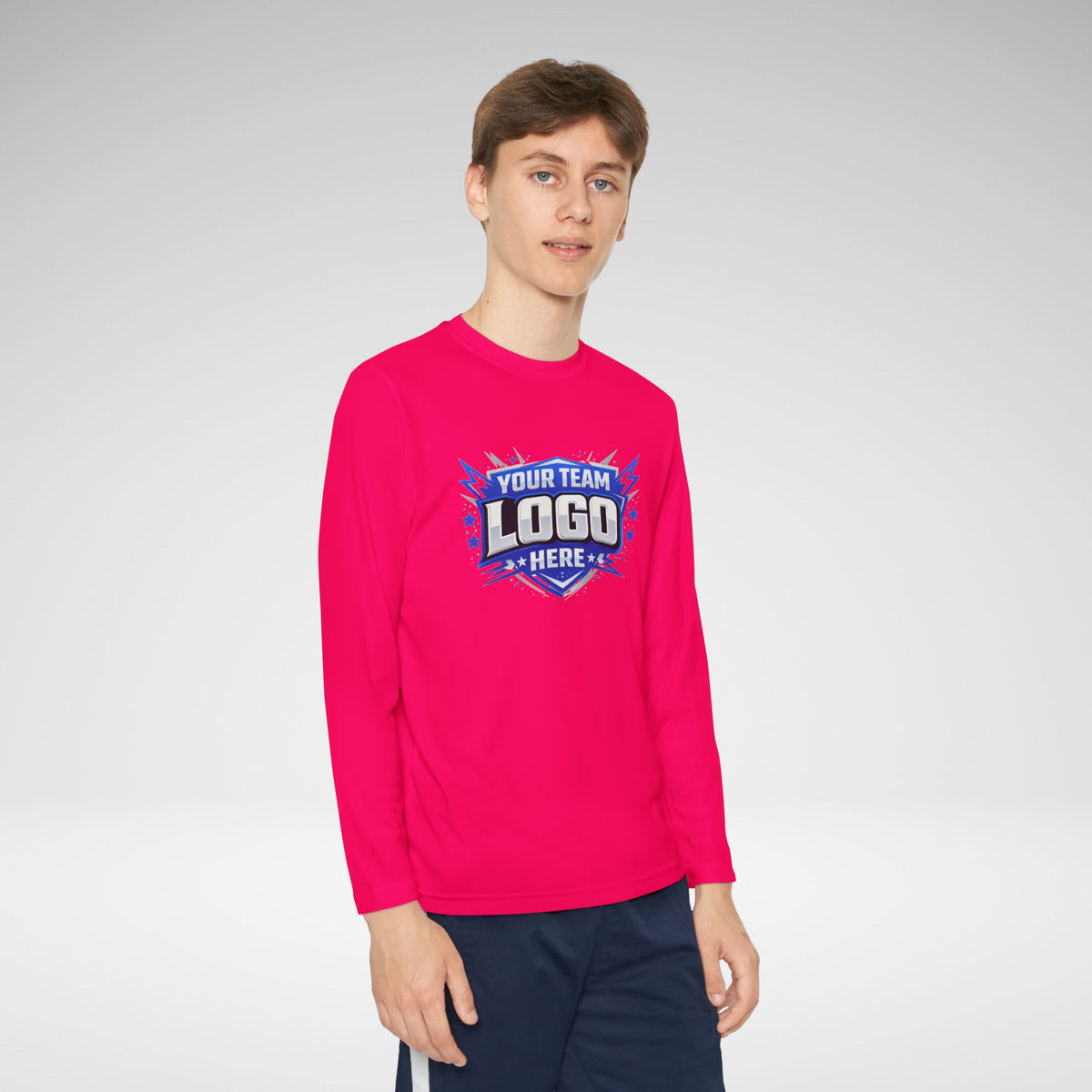 Custom Youth Team Long Sleeve Performance Shirt