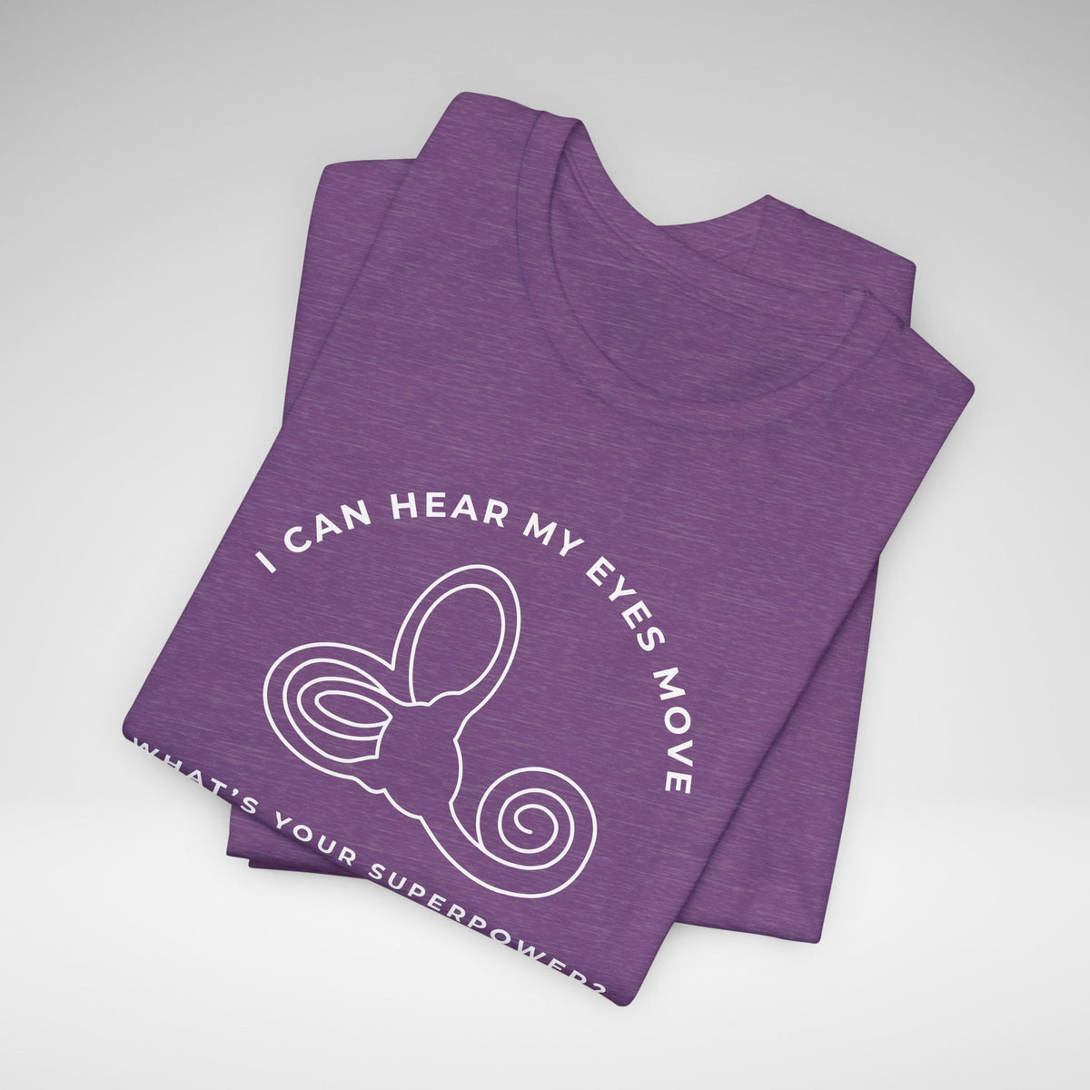 I Can Hear My Eyes Move SCDS Awareness Bella Canvas Unisex Jersey Short Sleeve Tee