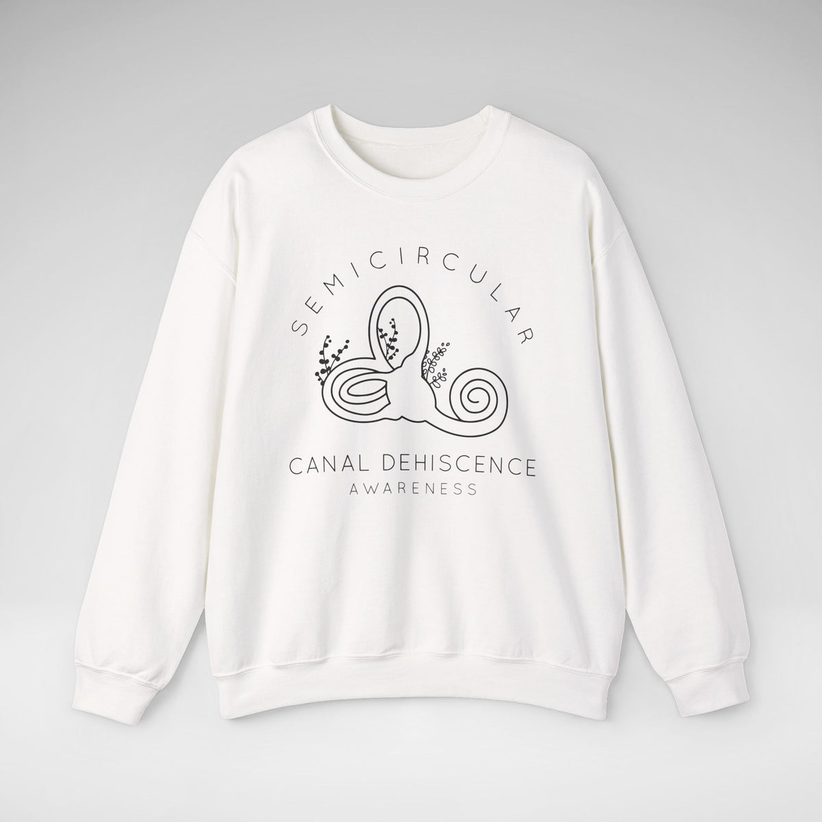 Semicircular Canal Dehiscence Awareness Gildan Unisex Heavy Blend™ Crewneck Sweatshirt