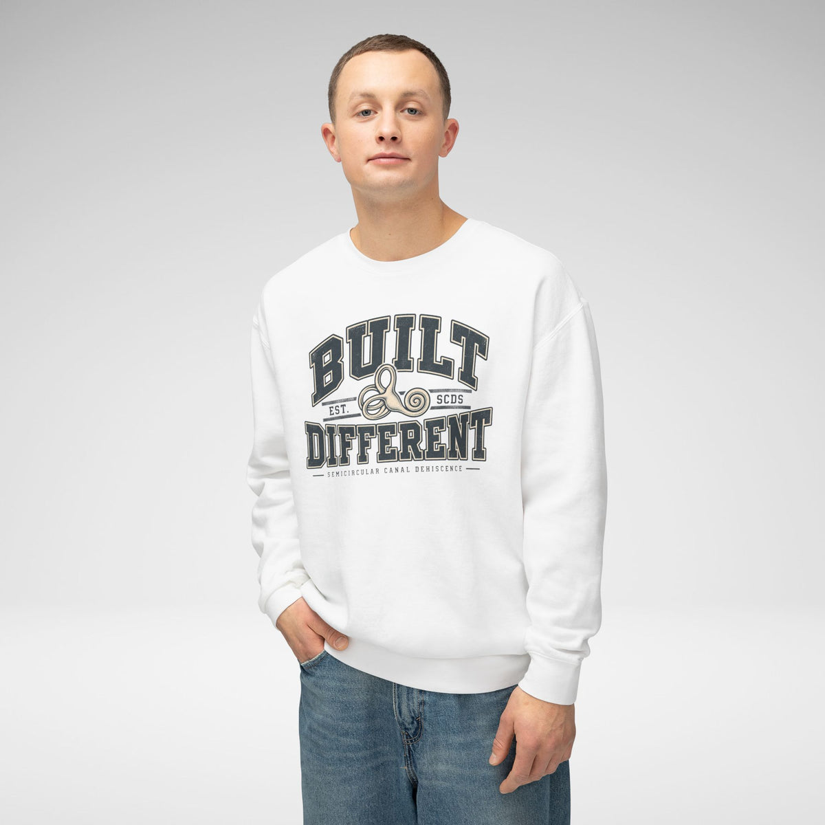 Built Different SCDS Awareness Comfort Colors® Crewneck Sweatshirt
