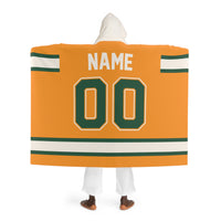 Custom Team Blanket Hooded Sherpa Fleece Blanket – Cozy Oversized Hooded Throw