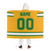 Custom Team Blanket Hooded Sherpa Fleece Blanket – Cozy Oversized Hooded Throw