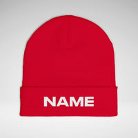 Team Knit Beanie – Custom Text Winter Hat