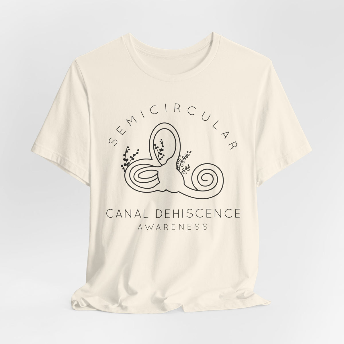 Semicircular Canal Dehiscence Awareness Awareness Bella Canvas Unisex Jersey Short Sleeve Tee