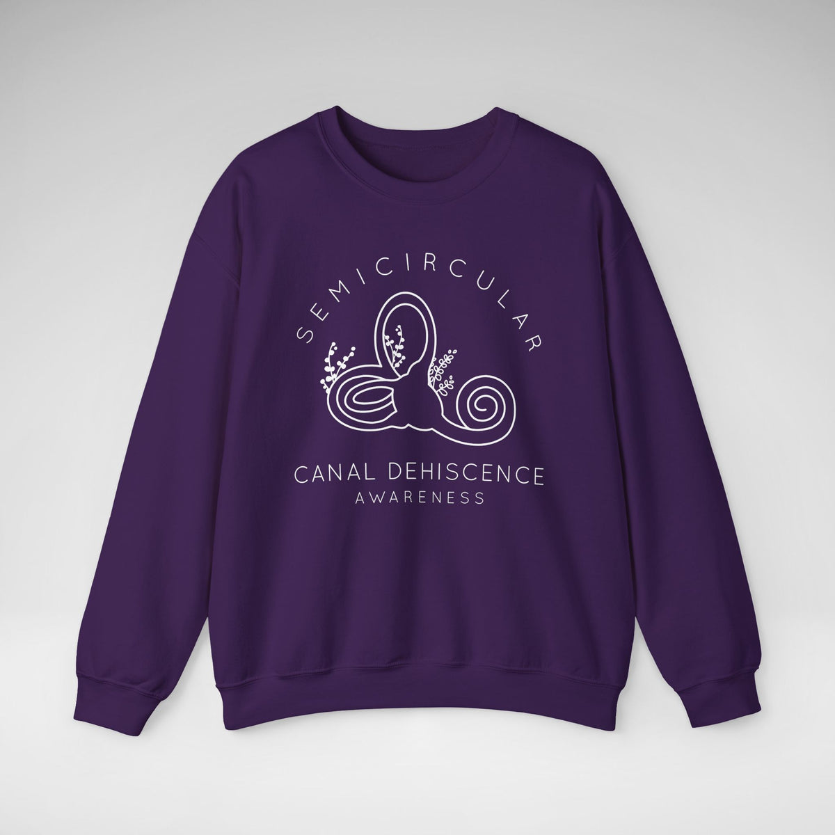 Semicircular Canal Dehiscence Awareness Gildan Unisex Heavy Blend™ Crewneck Sweatshirt