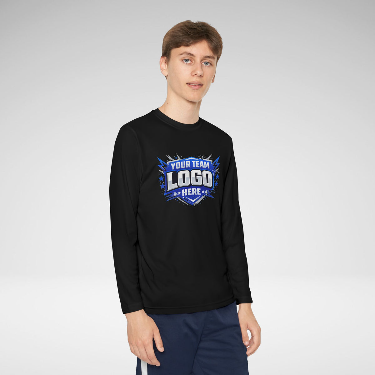 Custom Youth Team Long Sleeve Performance Shirt