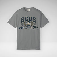 Personalizable SCDS Anti Social ClubComfort Colors Unisex Garment-Dyed T-shirt