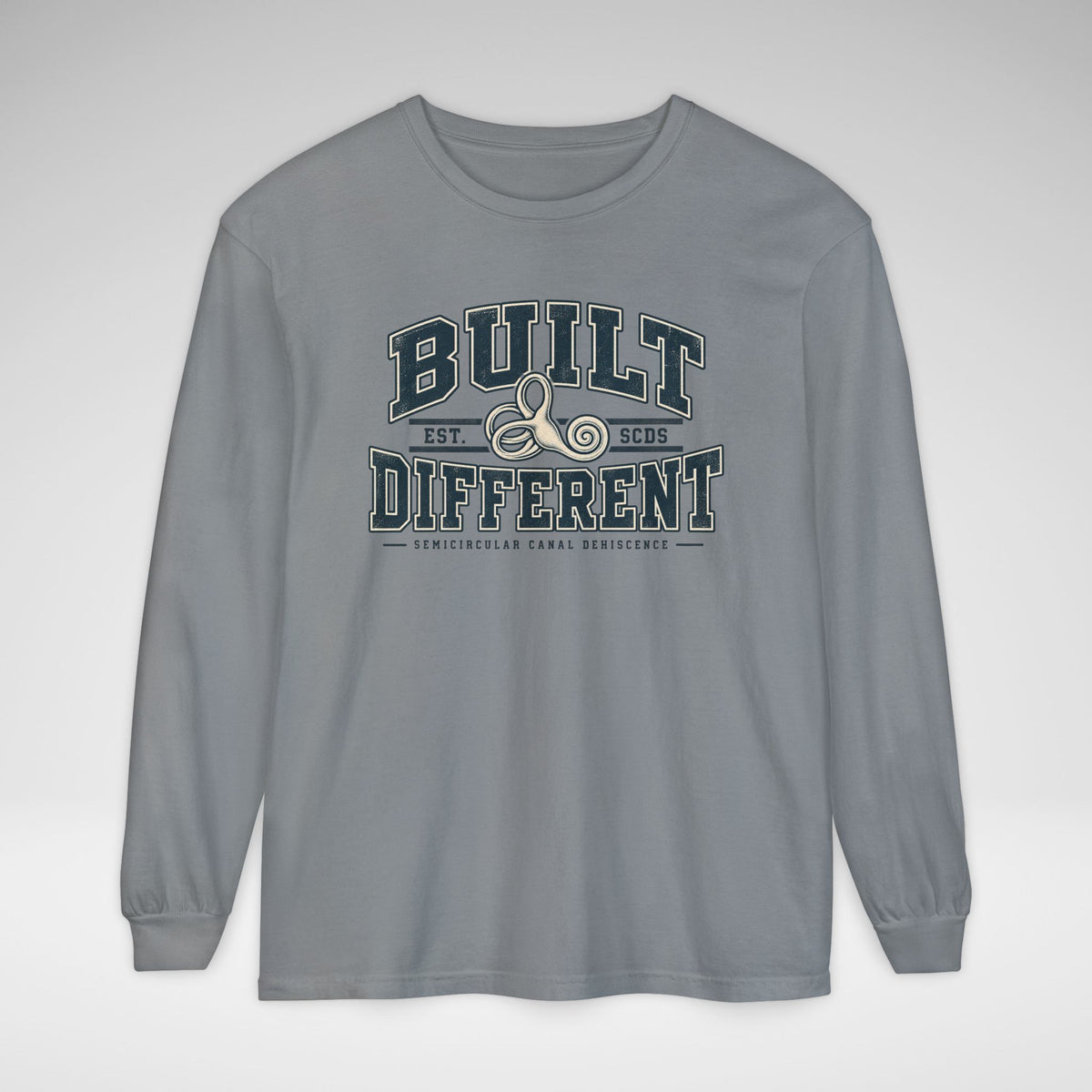 Built Different SCDS Awareness Comfort Colors Unisex Garment-dyed Long Sleeve T-Shirt