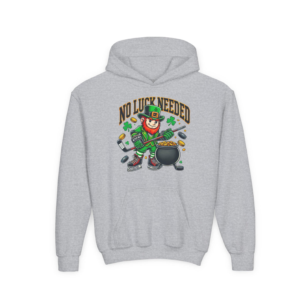 No Luck Needed  Youth Hoodie - St. Patrick's Day