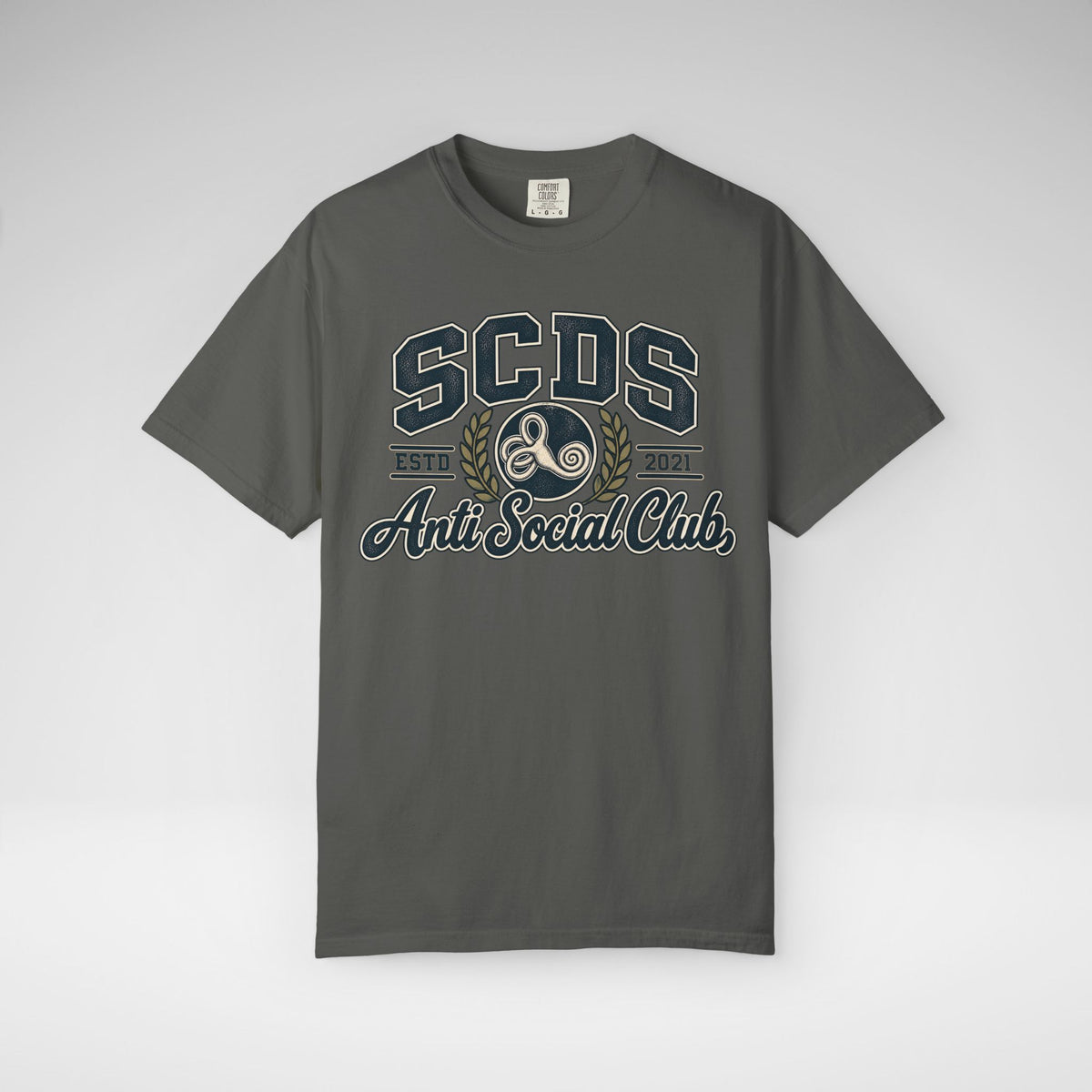Personalizable SCDS Anti Social ClubComfort Colors Unisex Garment-Dyed T-shirt