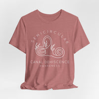 Semicircular Canal Dehiscence Awareness Awareness Bella Canvas Unisex Jersey Short Sleeve Tee