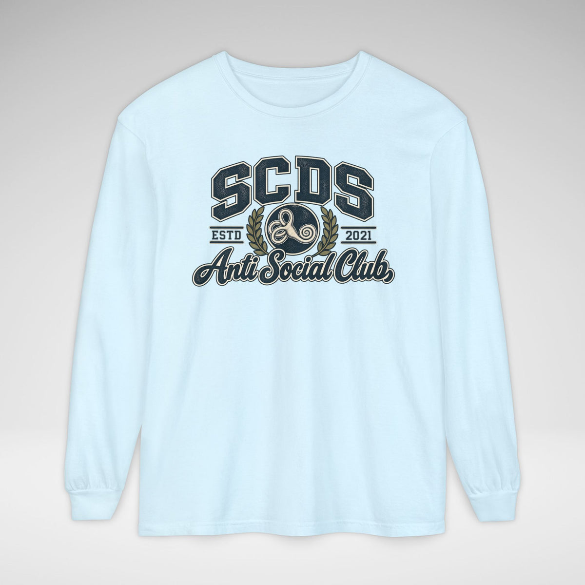 SCDS Anti Social Club Comfort Colors Unisex Garment-dyed Long Sleeve T-Shirt