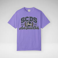 Personalizable SCDS Anti Social ClubComfort Colors Unisex Garment-Dyed T-shirt