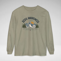 SCDS Awareness “Different Balance, Same Adventure” Comfort Colors Unisex Garment-dyed Long Sleeve T-Shirt