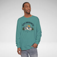 SCDS Awareness “Different Balance, Same Adventure” Comfort Colors Unisex Garment-dyed Long Sleeve T-Shirt