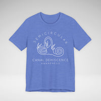 Semicircular Canal Dehiscence Awareness Awareness Bella Canvas Unisex Jersey Short Sleeve Tee