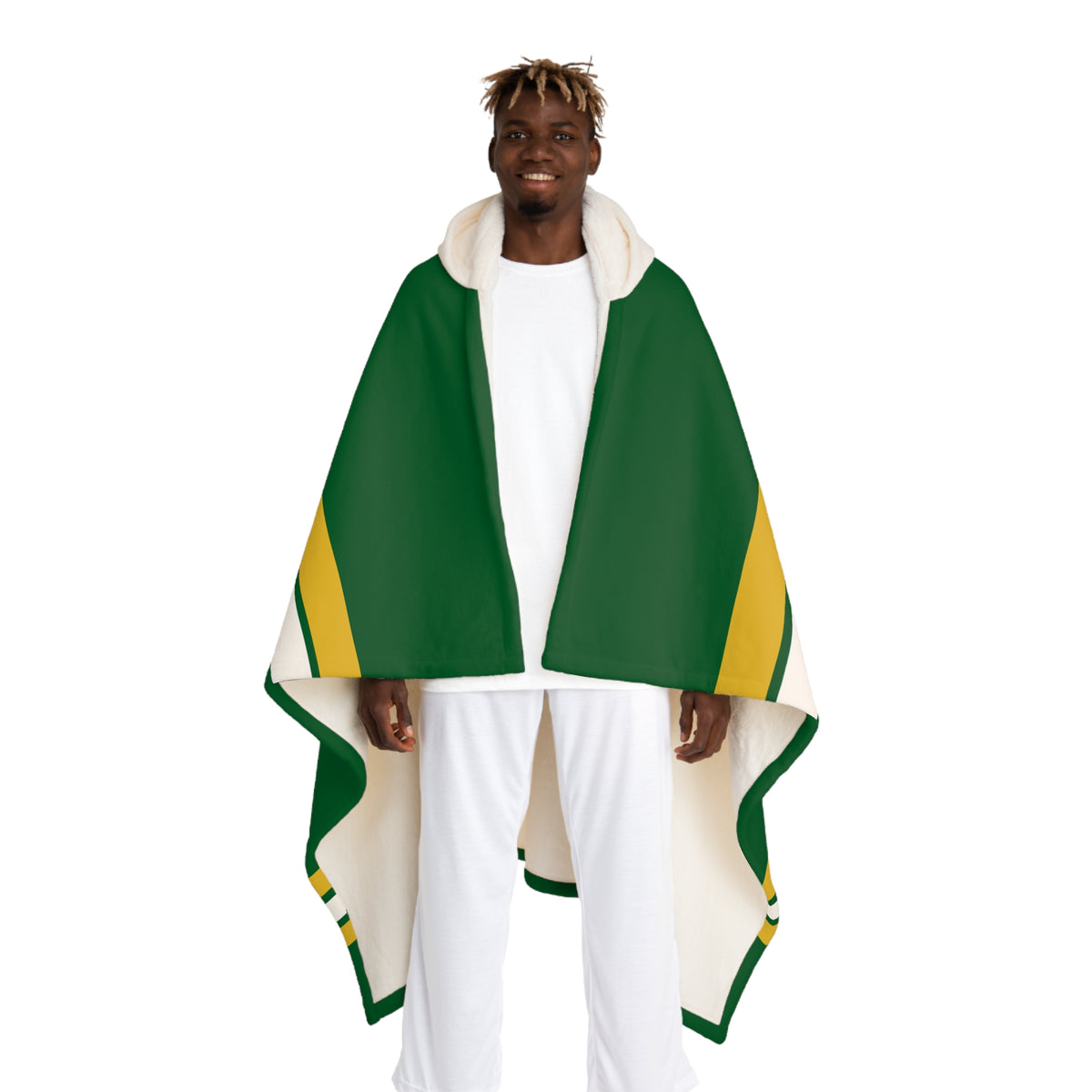 Custom Team Blanket Hooded Sherpa Fleece Blanket – Cozy Oversized Hooded Throw