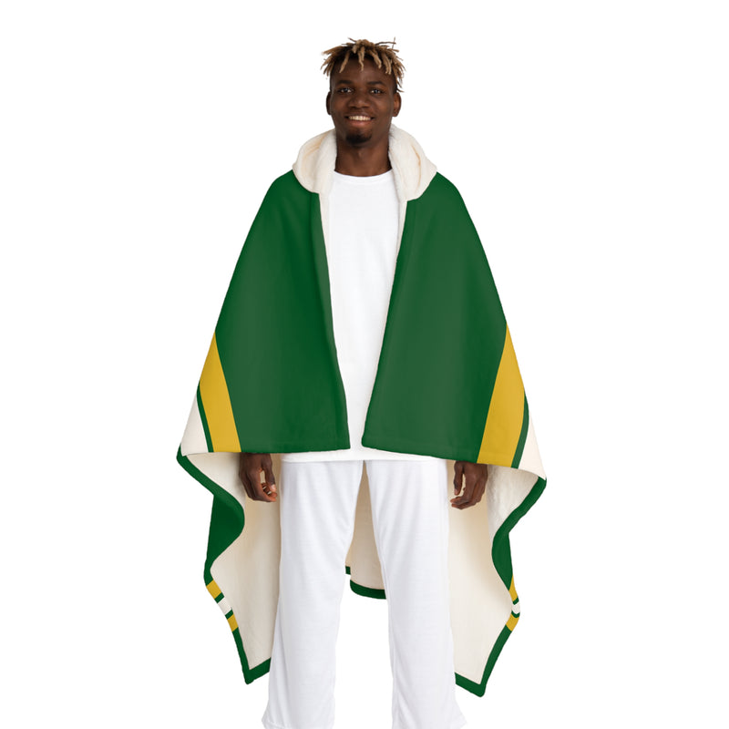 Custom Team Blanket Hooded Sherpa Fleece Blanket – Cozy Oversized Hooded Throw