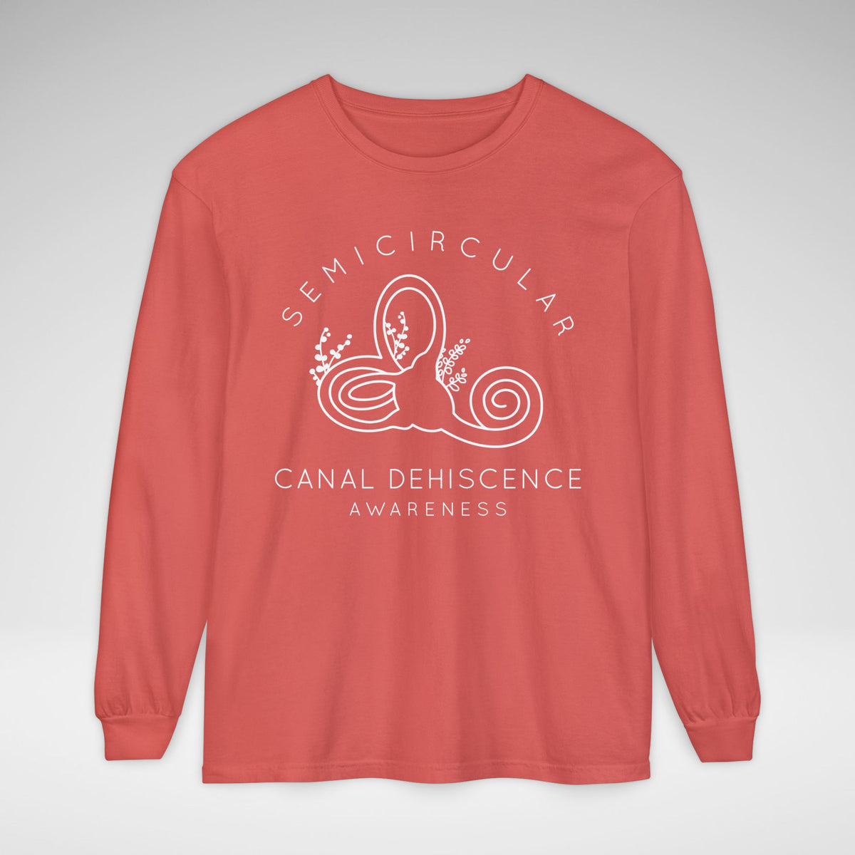 Semicircular Canal Dehiscence Comfort Colors Unisex Garment-dyed Long Sleeve T-Shirt